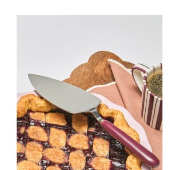 Noon & Moon Cherry Lacquer Pie Server - Picture 1 of 6